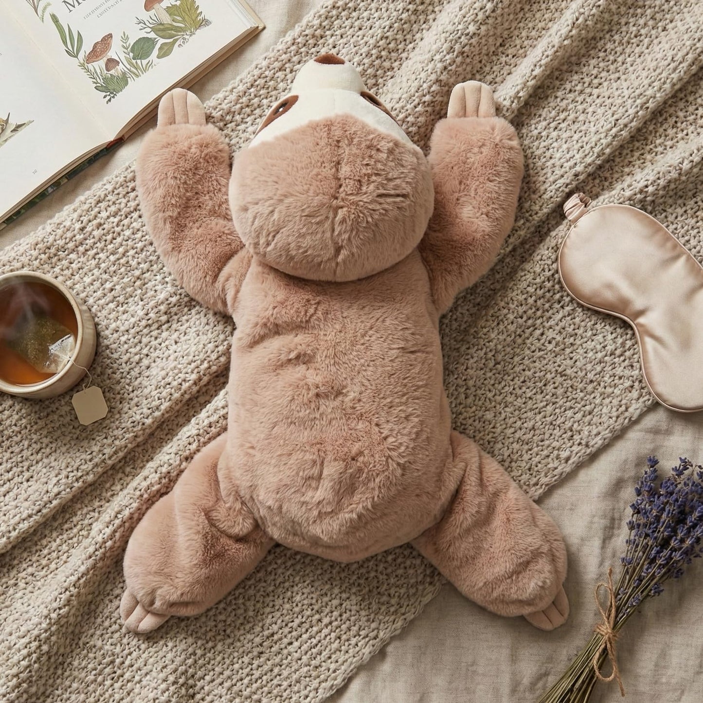 WEIGEDU Large Weighted Sloth Plush – 28in, 5lb with Removable Weight Pack