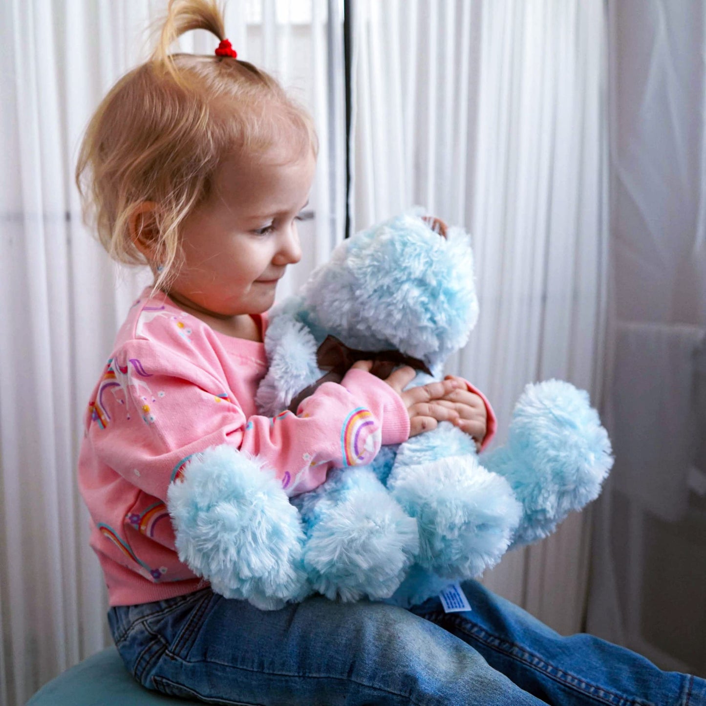 WEIGEDU Blue Goldendoodle Plush Puppy – 11.8-Inch Huggable Stuffed Animal for Kids
