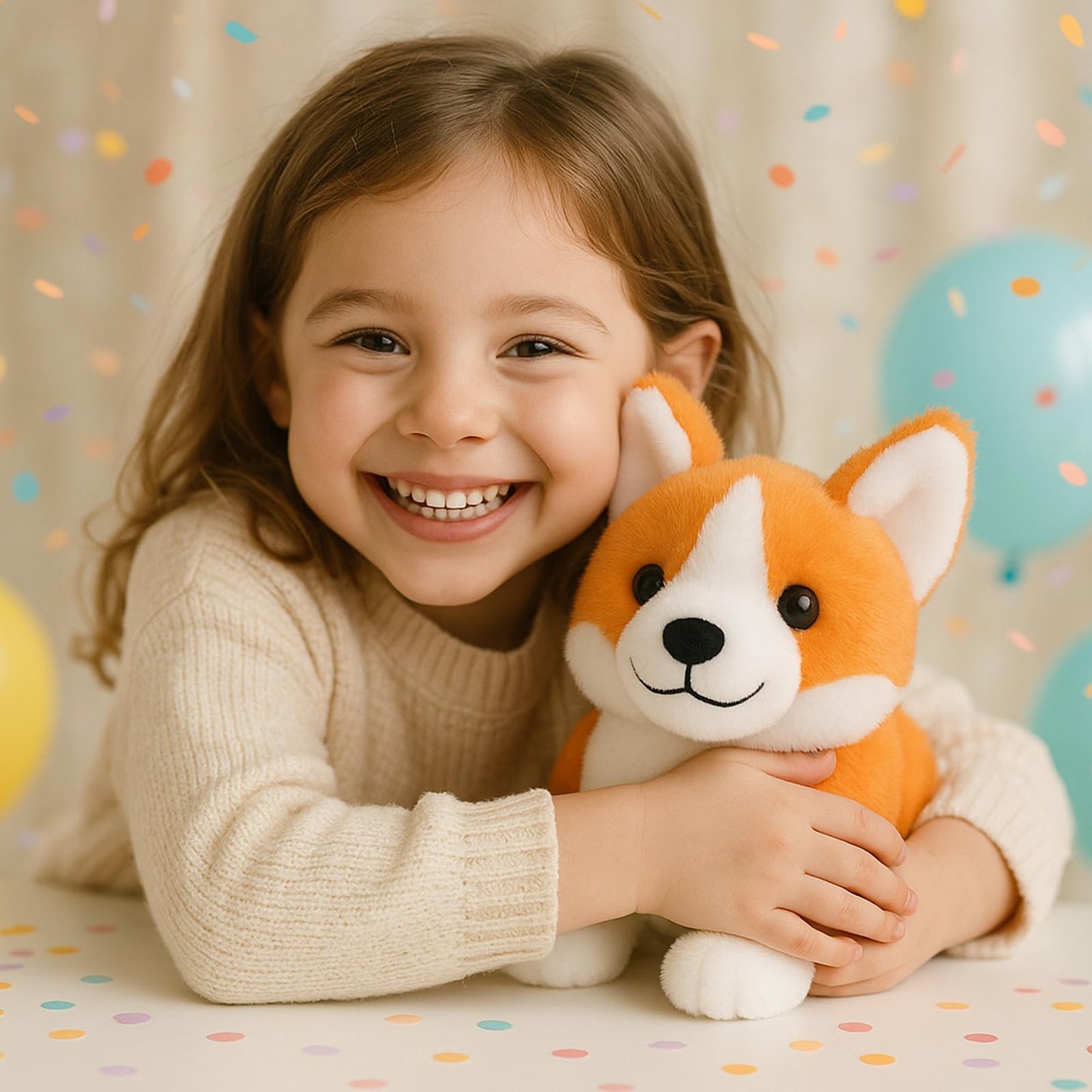 WEIGEDU Corgi Plush Toy | 12-Inch Soft Welsh Corgi Stuffed Animal for Kids & Dog Lovers