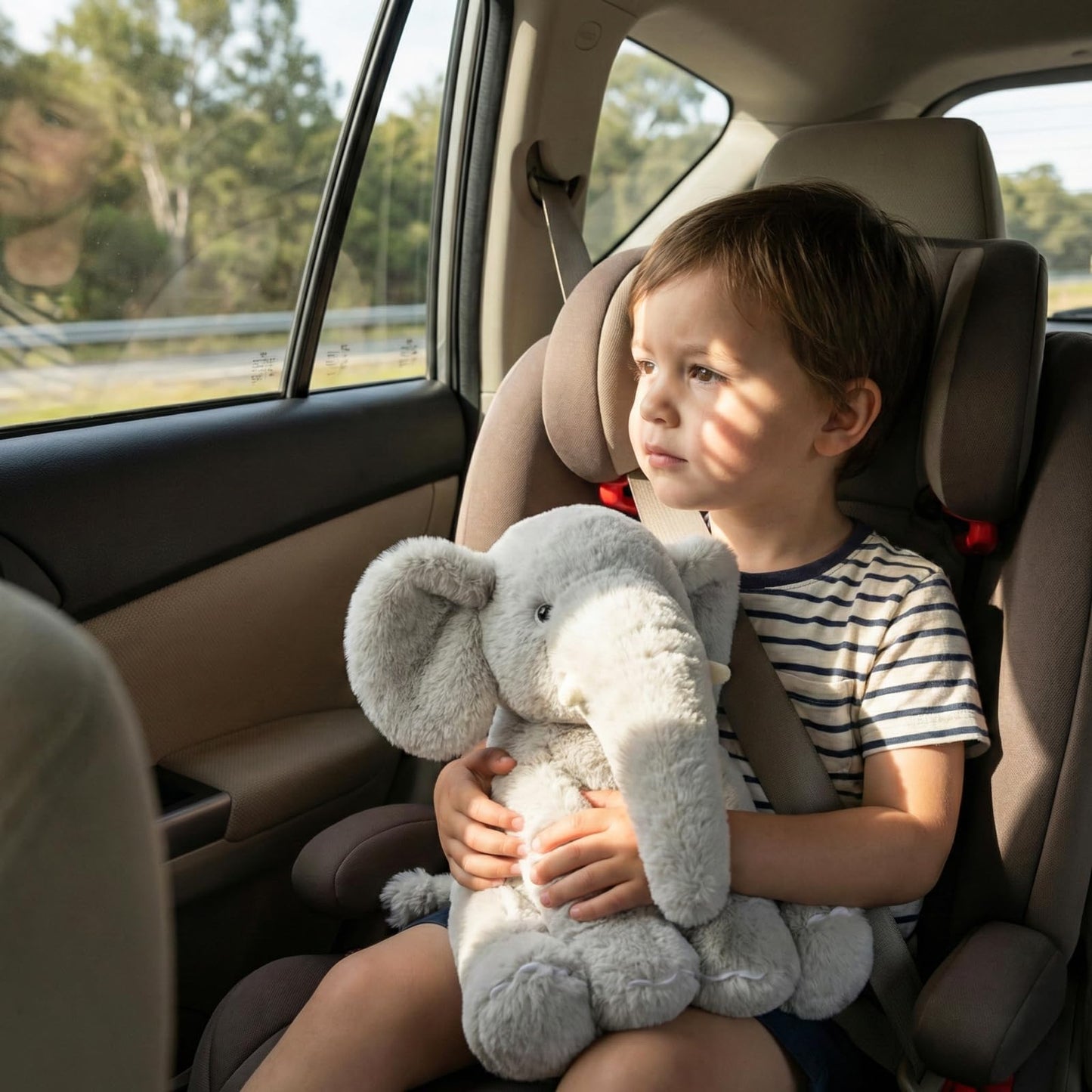 WEIGEDU 13-Inch Gray Elephant Plush Toy | Soft Cuddle Elephant for Kids, Baby Showers, and Gifts