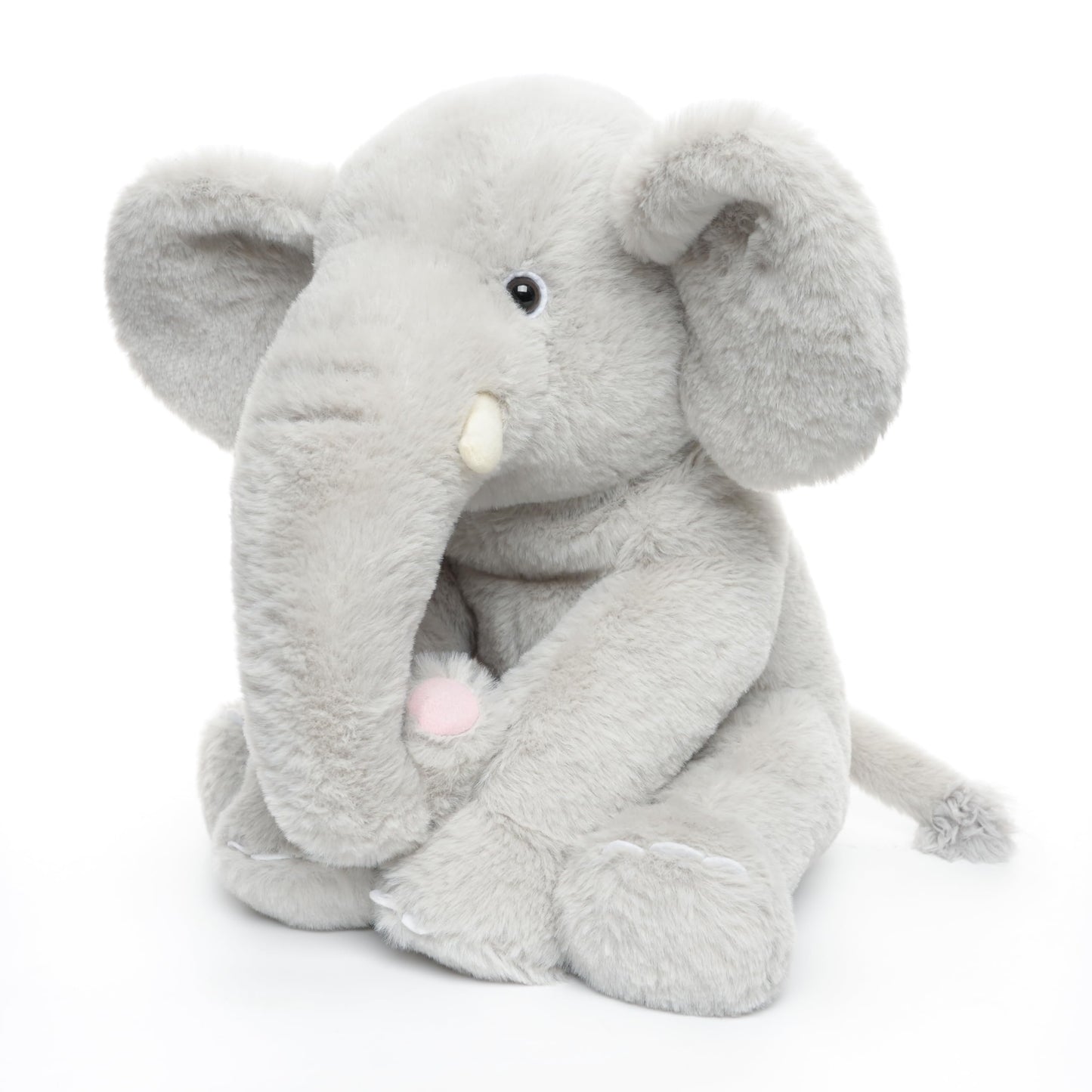 WEIGEDU 13-Inch Gray Elephant Plush Toy | Soft Cuddle Elephant for Kids, Baby Showers, and Gifts