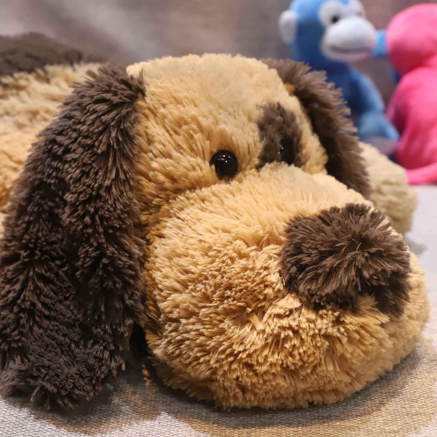 WEIGEDU Floppy Stuffed Dog Plush Toy - 20-Inch Brown Beagle/Lab Puppy