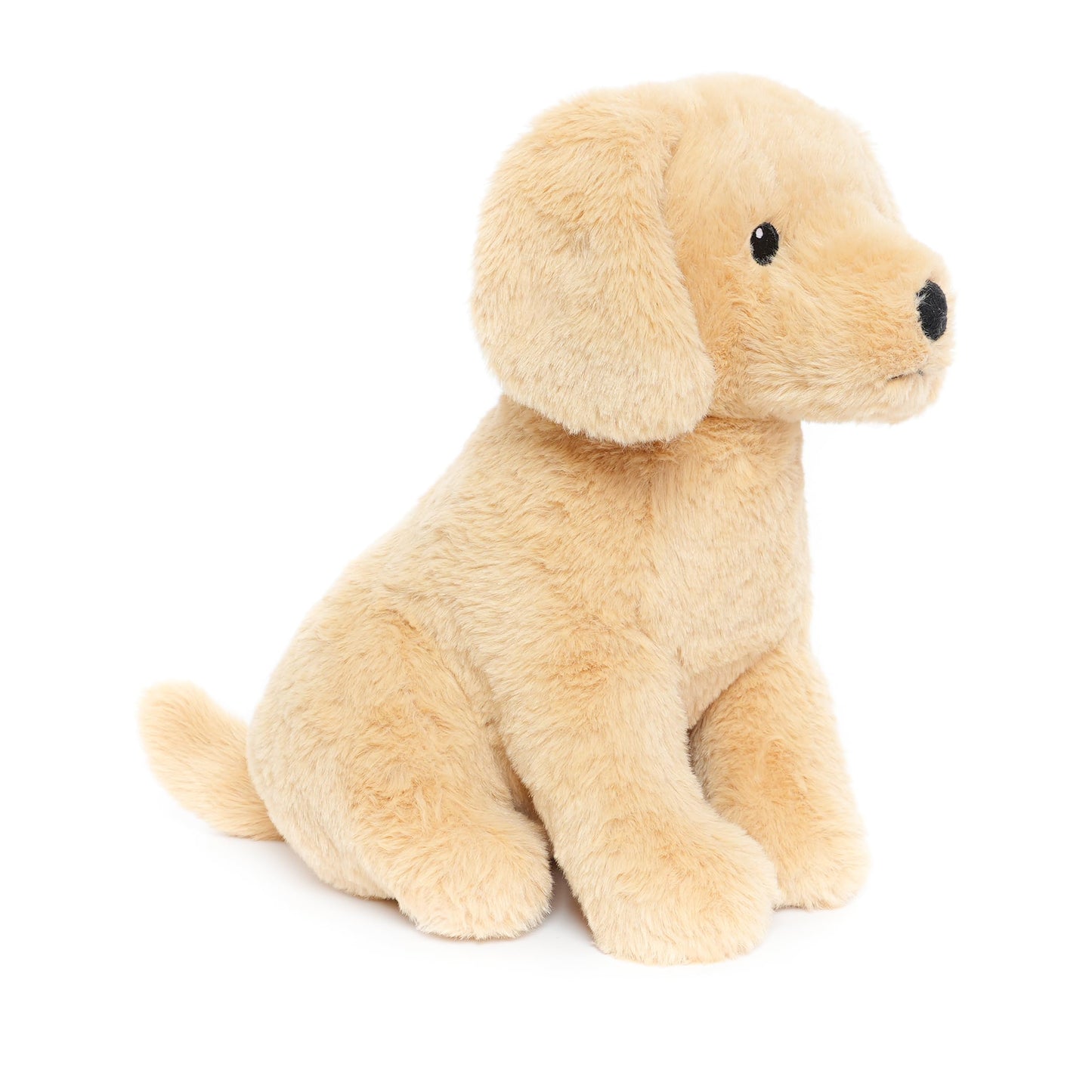 WEIGEDU Labrador Golden Retriever Plush Toy - 12-Inch Embroidered-Eyes Stuffed Animal for All Ages