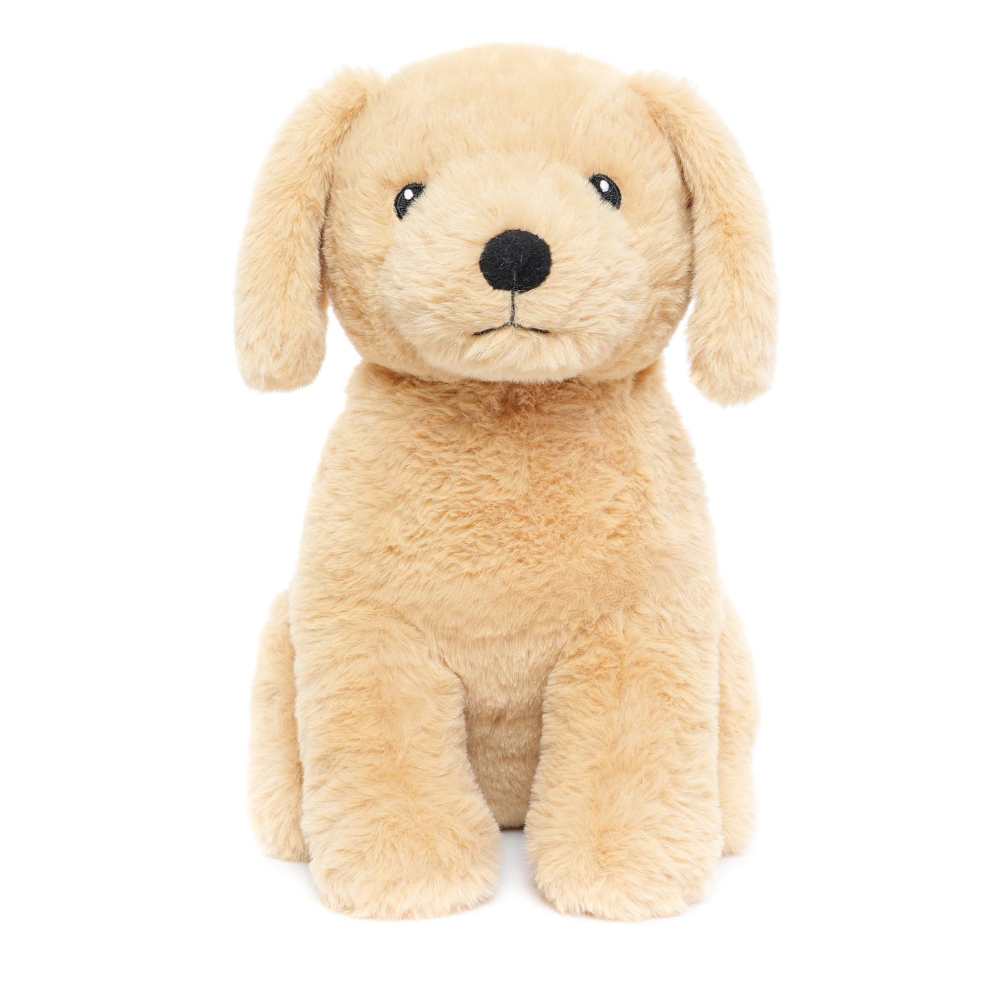 WEIGEDU Labrador Golden Retriever Plush Toy - 12-Inch Embroidered-Eyes Stuffed Animal for All Ages
