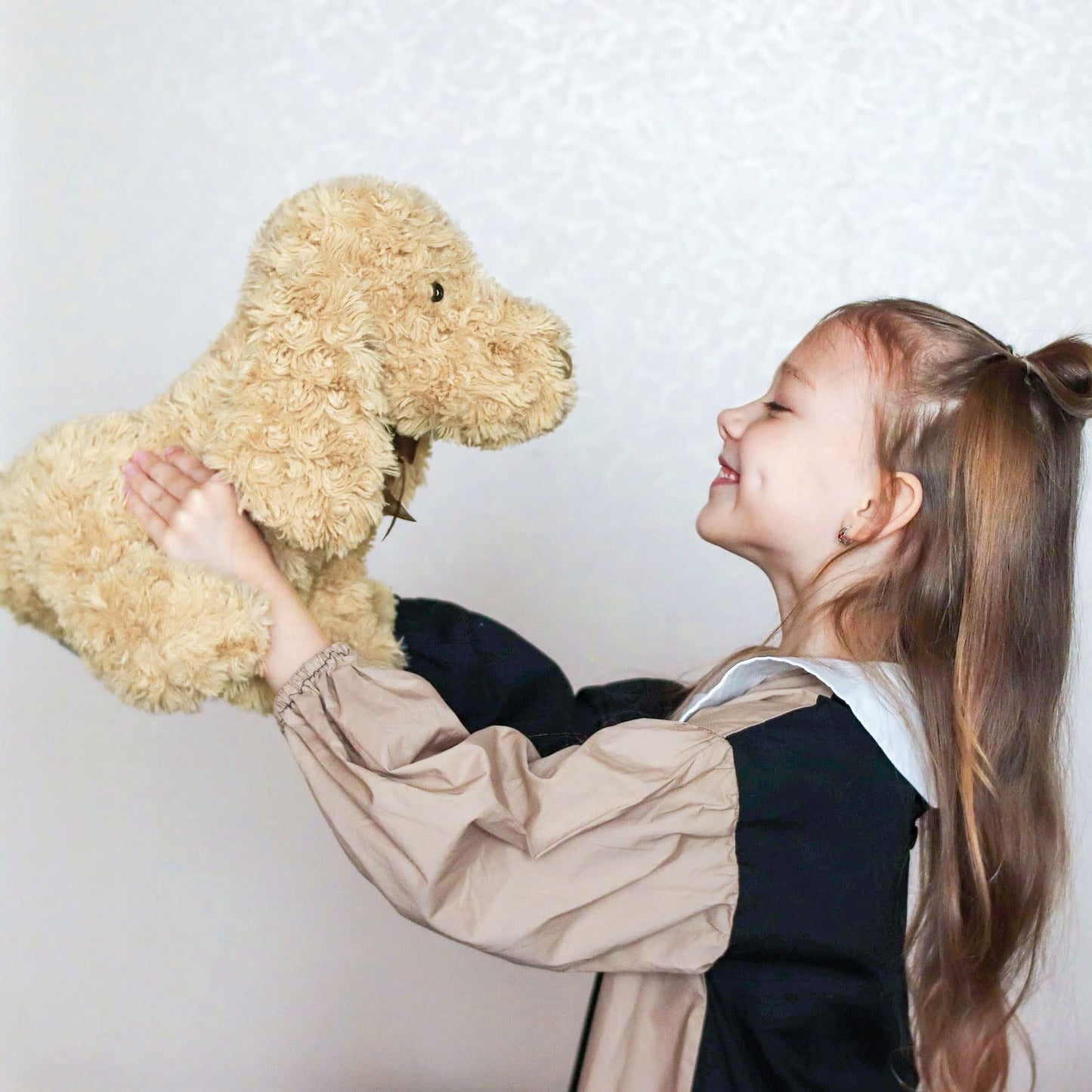 WEIGEDU Poodle Puppy Goldendoodle Plush Toy – 11.8-Inch Golden