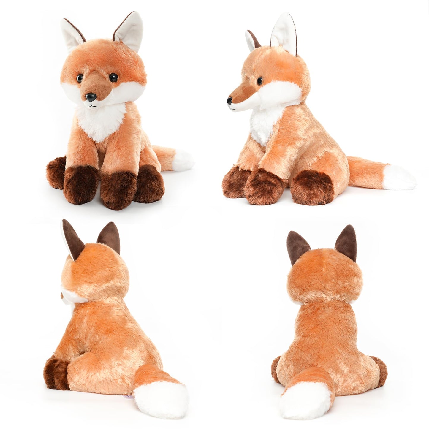 WEIGEDU Cute Fox Stuffed Animal Plush Toy – 13-Inch Soft Tail, Perfect Gift for Kids