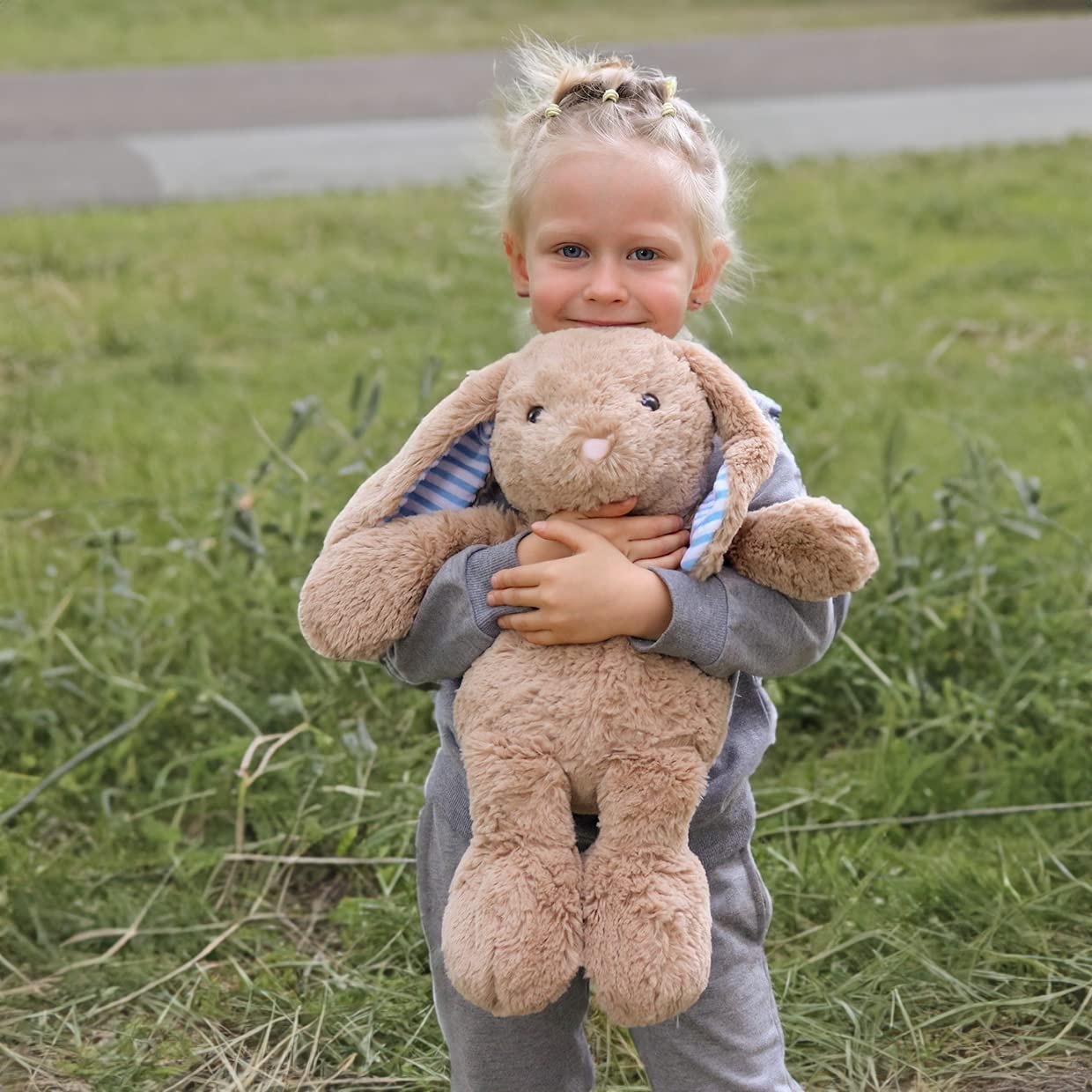 WEIGEDU Rabbit Bunny Plush Toy – 17.7-Inch Soft Stuffed Animal for Kids