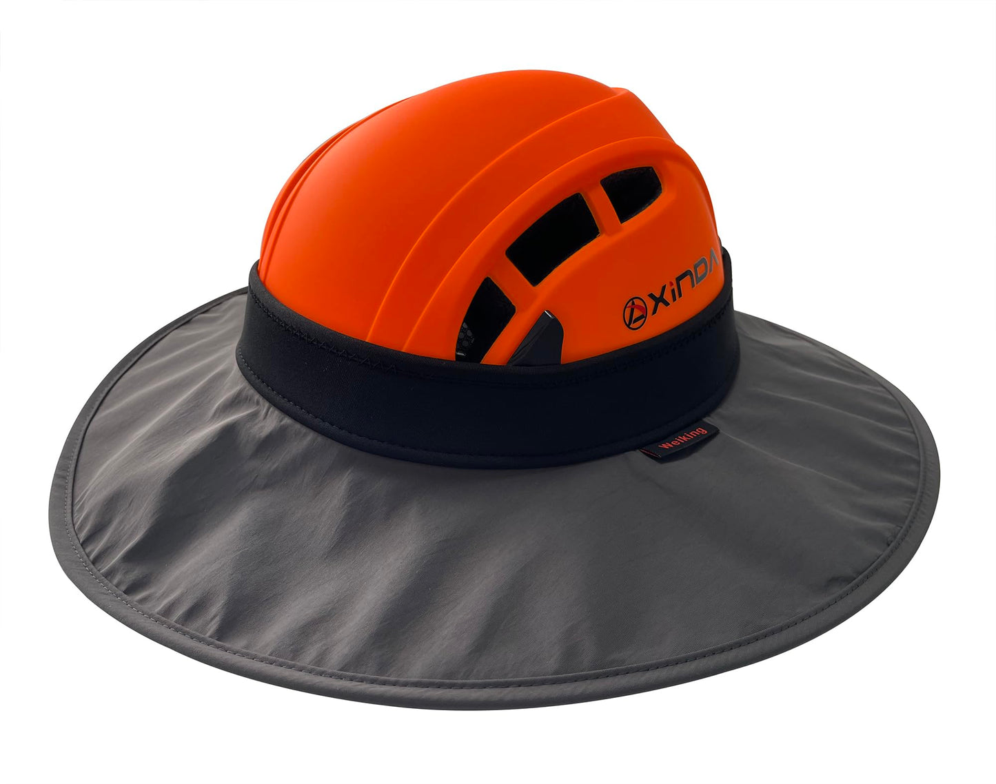 Weiking Climbing Helmet Sun Hat – Lightweight, Waterproof, Foldable Shade for Rescue & Construction (Grey-Black)