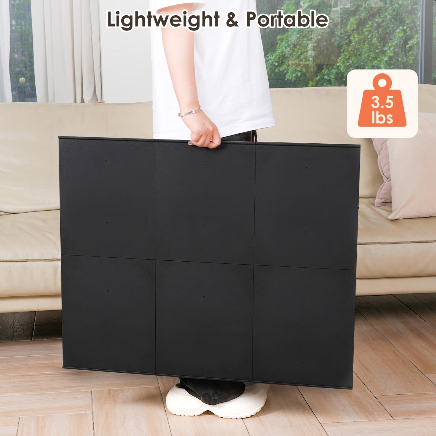 WELGEE 1000-Piece Tilting Puzzle Board with Stand – 31x24 Lightweight Puzzle Table