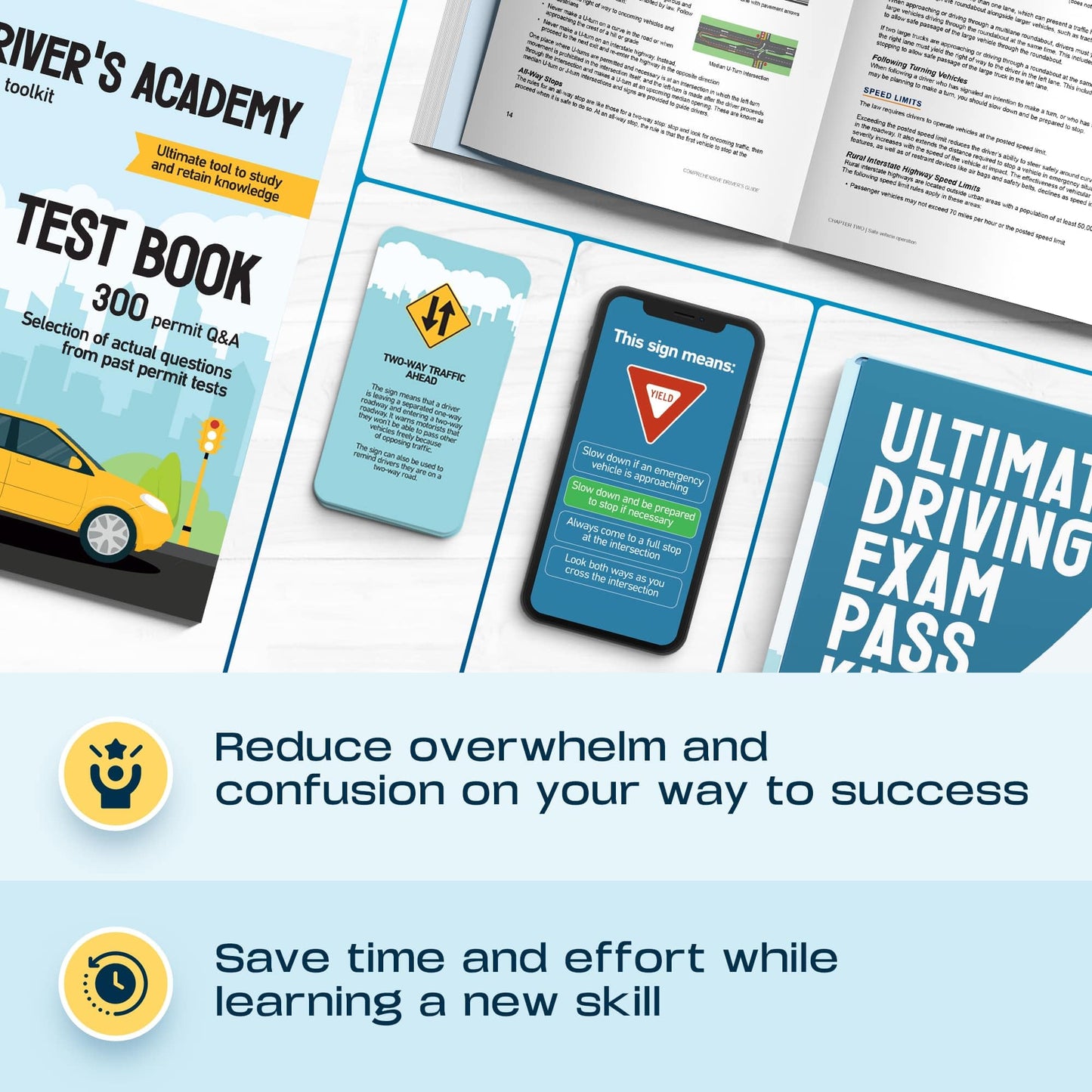 WELL BALANCED Driving Exam Pass Kit for Teens (15-18) | All-in-One Driver's Study Gift
