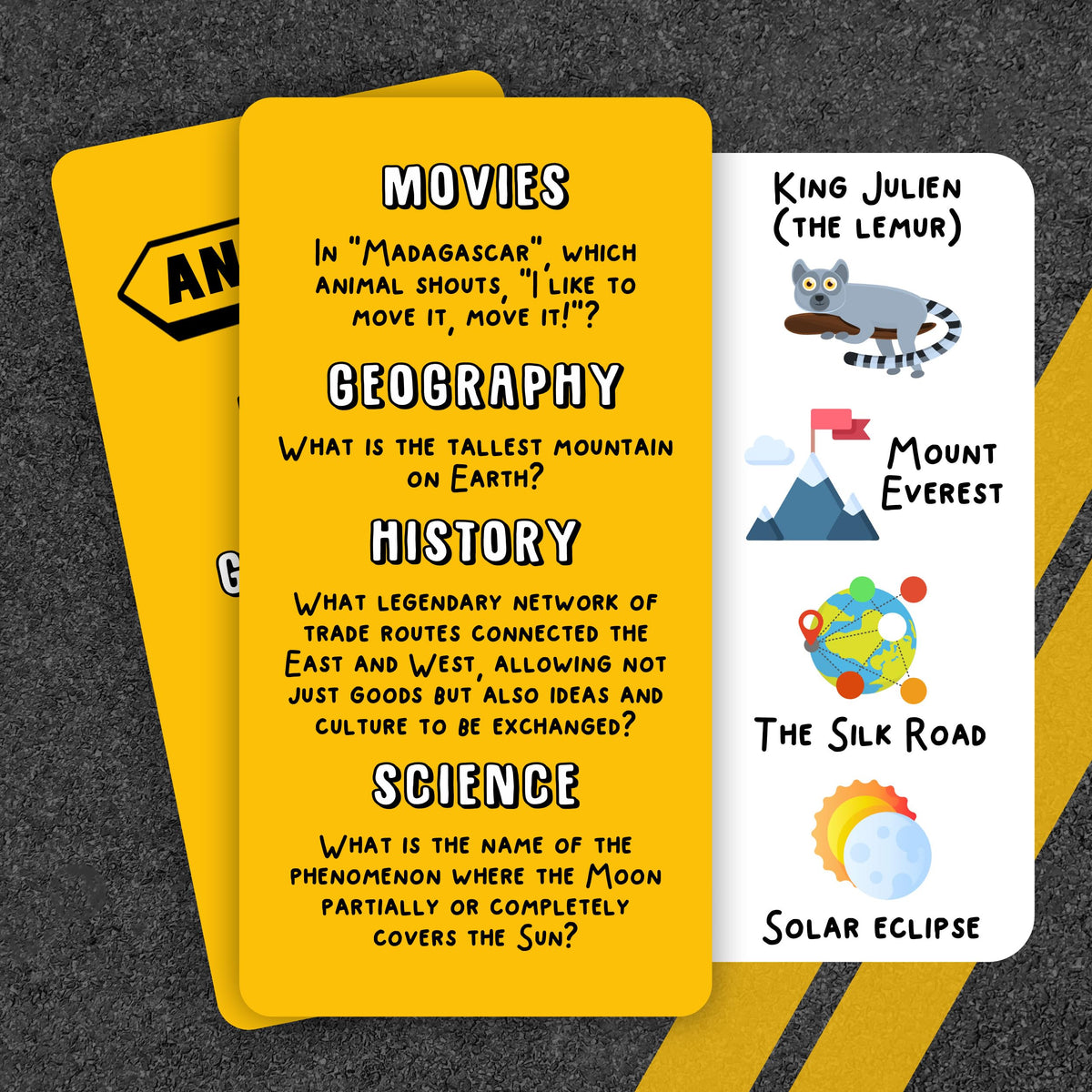 WELL BALANCED Road Trip Trivia – Family Car Games for Ages 8+ | 140 Questions