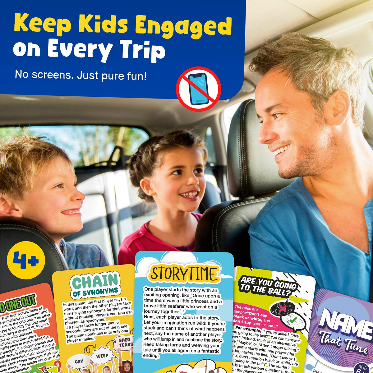 WELL BALANCED Road Trip Games — 55 Fun Car Games for Kids and Adults