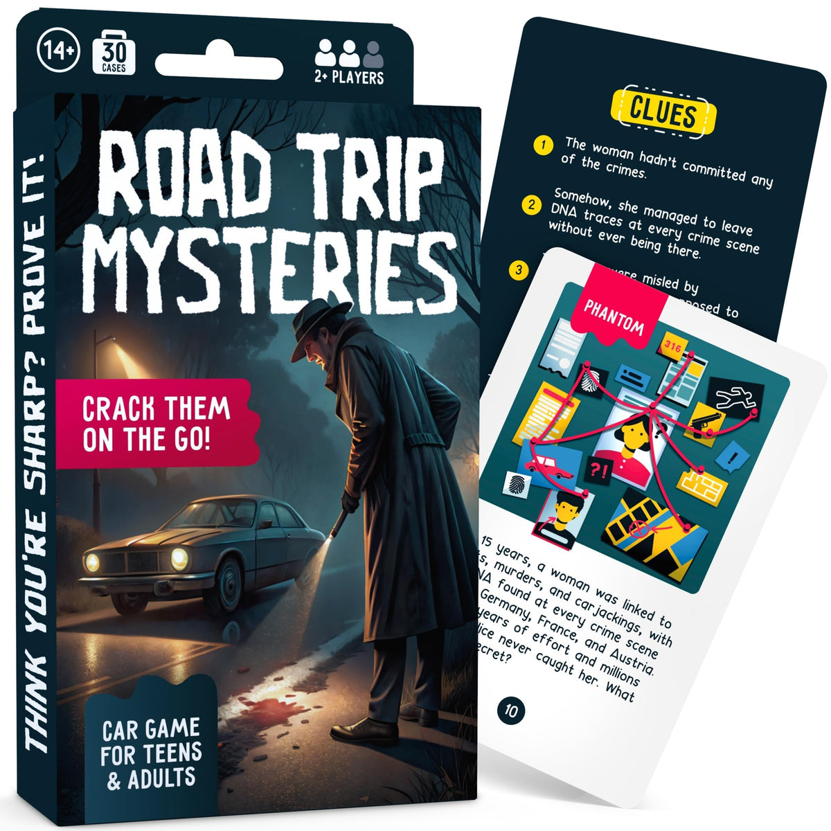 WELL BALANCED Road Trip Mysteries – Car Game for Adults & Teens | Travel Essentials