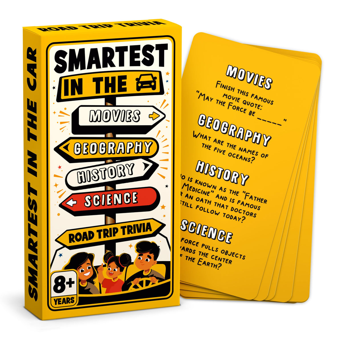 WELL BALANCED Road Trip Trivia – Family Car Games for Ages 8+ | 140 Questions