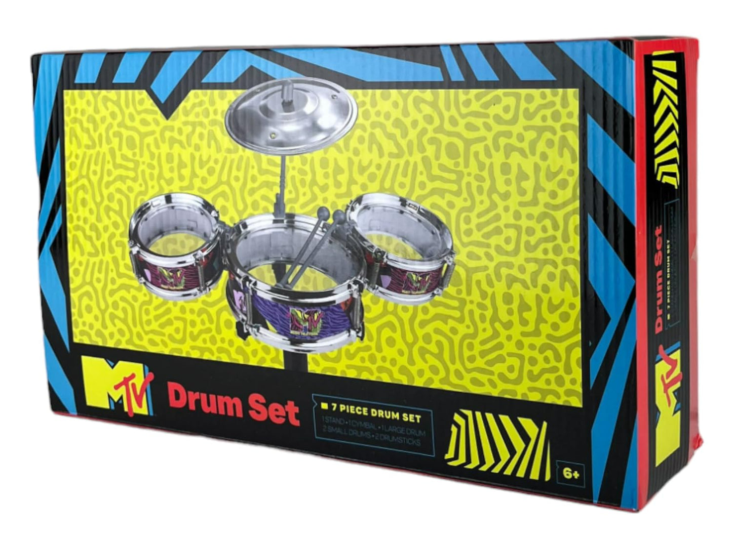 Well Played MTV Desktop Drum Set – Officially Licensed Mini Desk Drum Kit for Kids & Adults (Ages 6+)