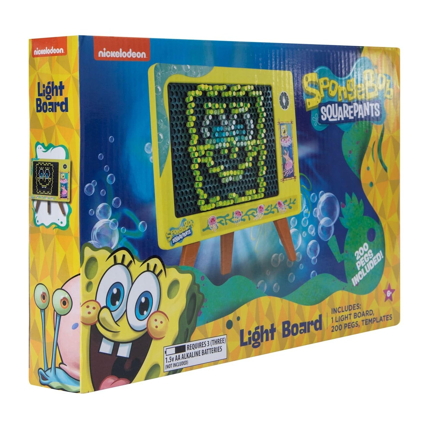 Well Played Spongebob Light Board – Interactive Kids Toy for Creative, Constructive Play (Ages 6+)
