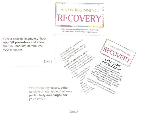 A New Beginning Recovery Card Game by Wellness Reproductions & Publishing | Group and Personal Recovery Skills