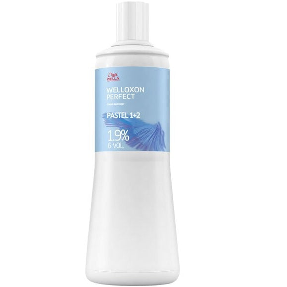 Wella Professional Welloxon Perfect Pastel 1.9 Percent 6 Vol Gentle Tone Activation for Professional Hair Colourists 1L/33.81 oz