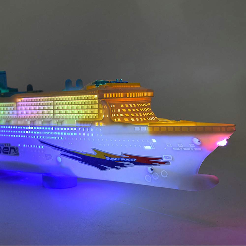 Wenini XAPUNK Colorful Ocean Liner Cruise Ship Toy with LED Lights and Sound