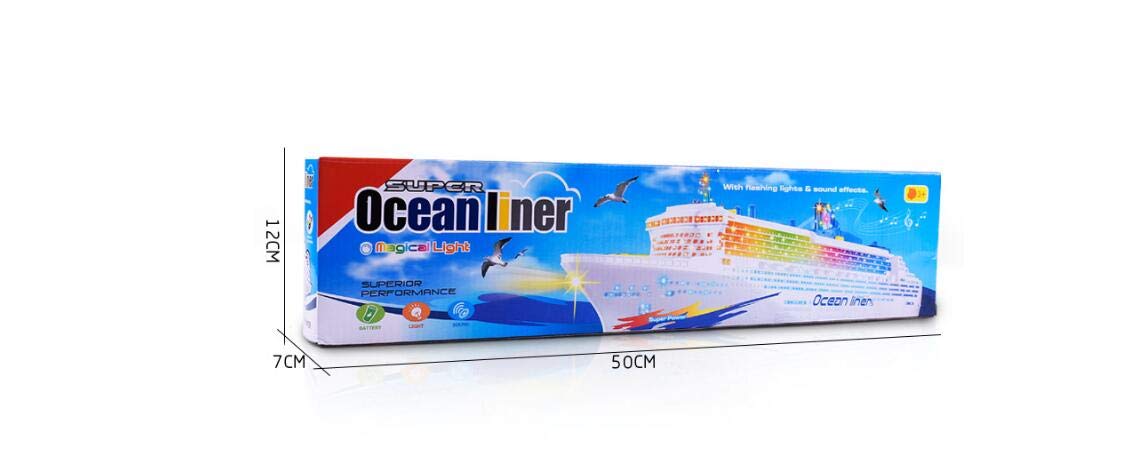 Wenini XAPUNK Colorful Ocean Liner Cruise Ship Toy with LED Lights and Sound