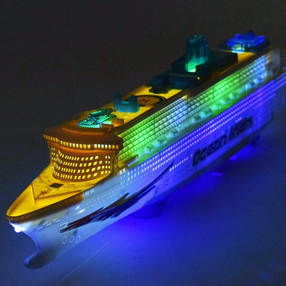 Wenini XAPUNK Colorful Ocean Liner Cruise Ship Toy with LED Lights and Sound