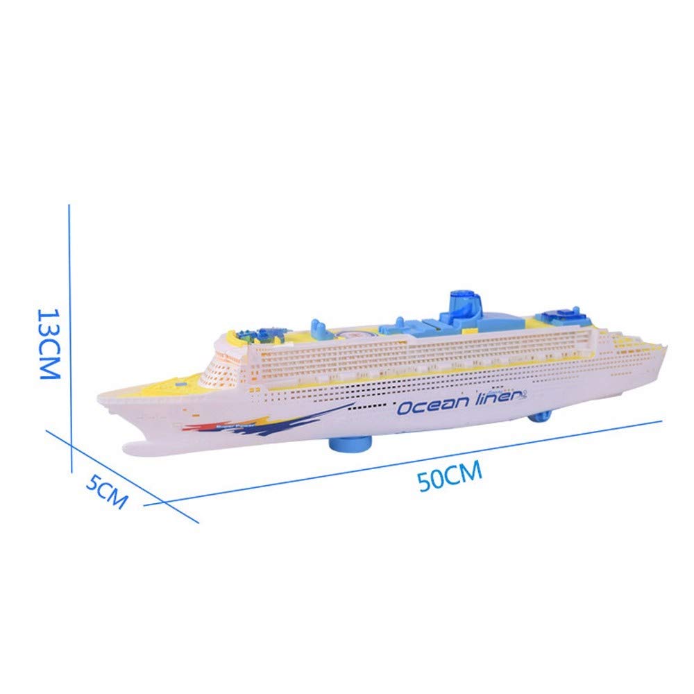 Wenini XAPUNK Colorful Ocean Liner Cruise Ship Toy with LED Lights and Sound