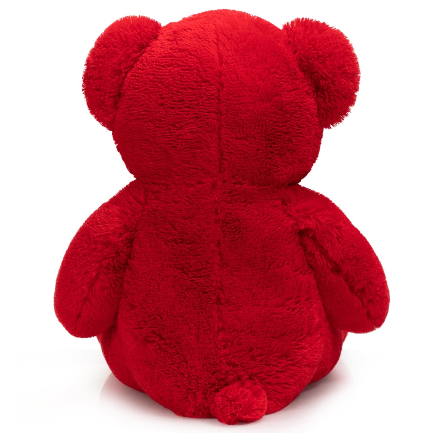 WENMOTDY 36-Inch Giant Teddy Bear Plush with Red Ribbon Bow – Soft Gift for Girlfriend or Bride