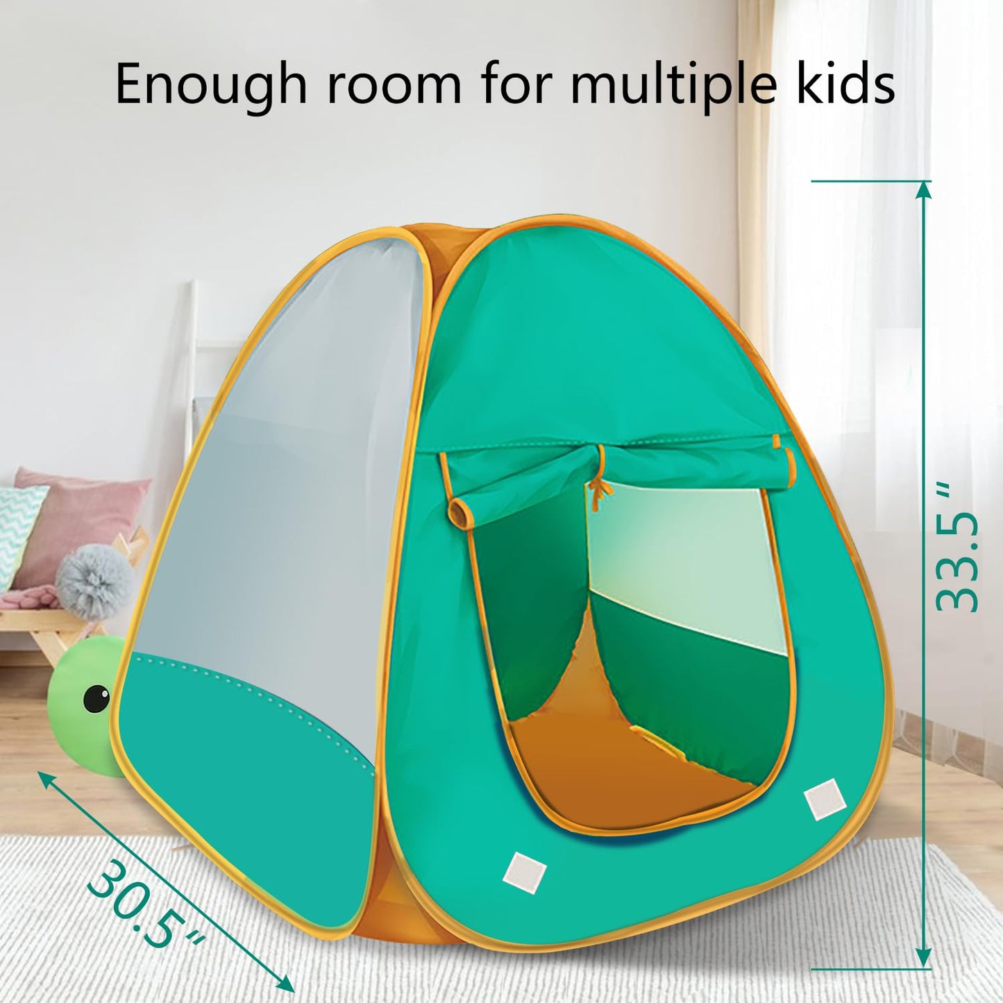 WEOKLL Kids Pop Up Play Tent – Spacious Indoor/Outdoor Playhouse for 2–3 Kids