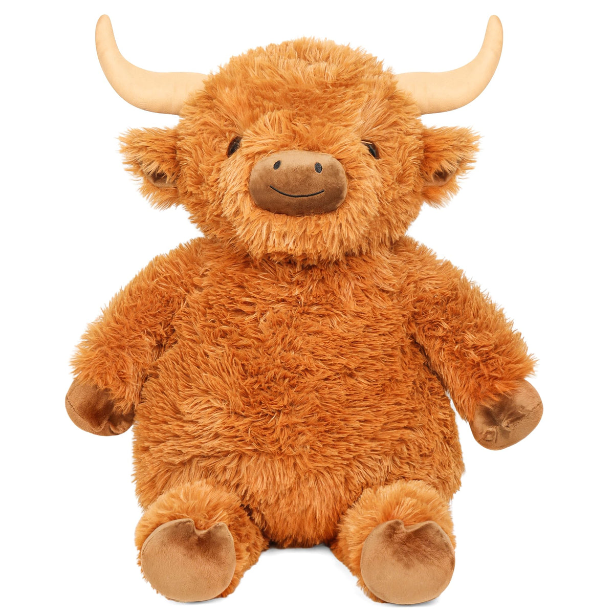 Wepop Giant Highland Cow Plush – 36in Cuddly Stuffed Animal for Gifts & Decor