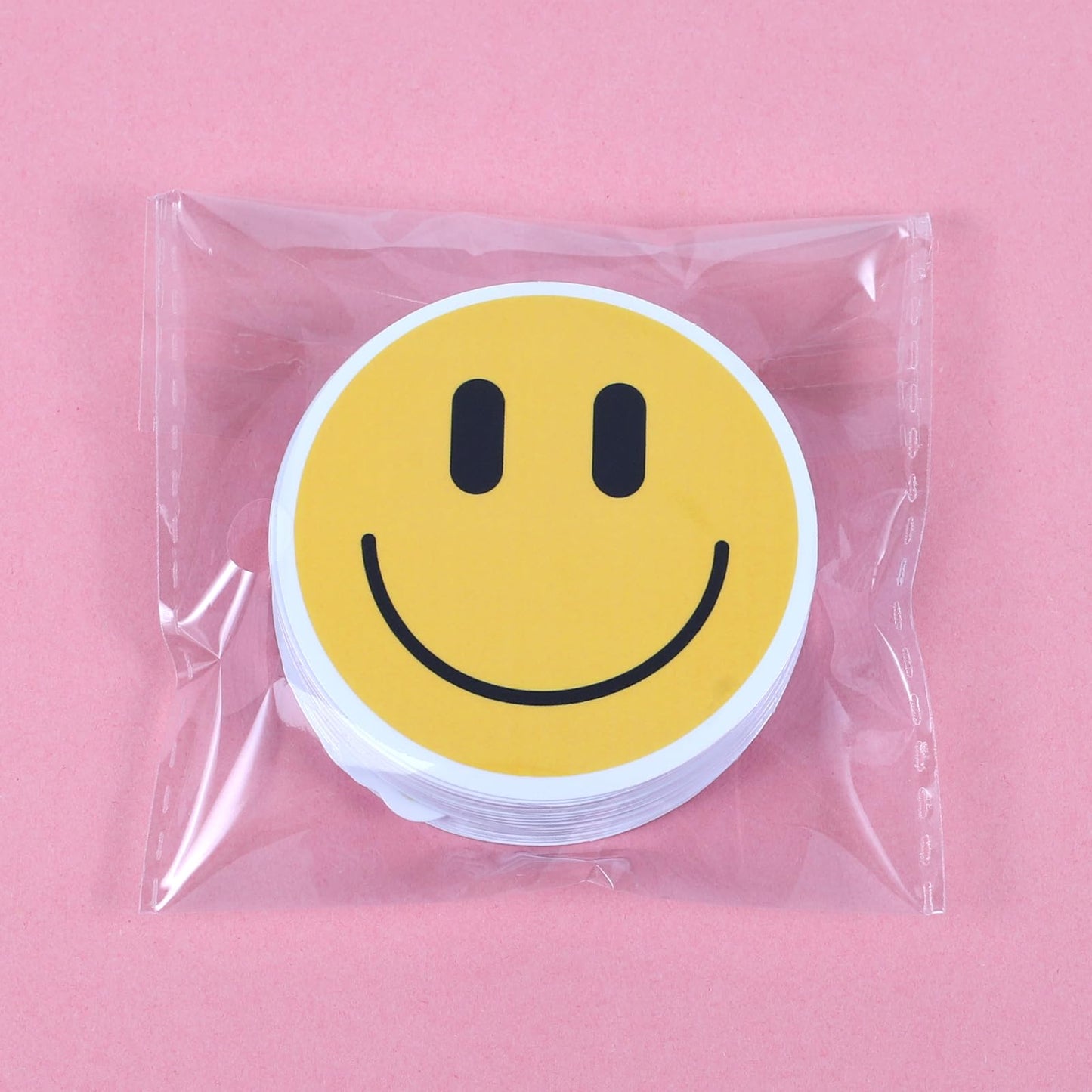 Wercokt 50PCS Smiling Stickers – Cute Kids Water Bottle & Notebook Decor