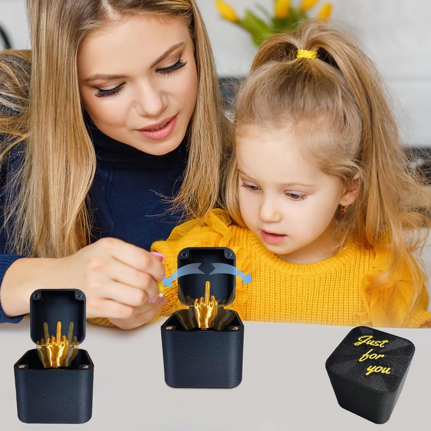 Wercow Finger Box – Funny Pop-Up Ring Box Gift for Office & Home