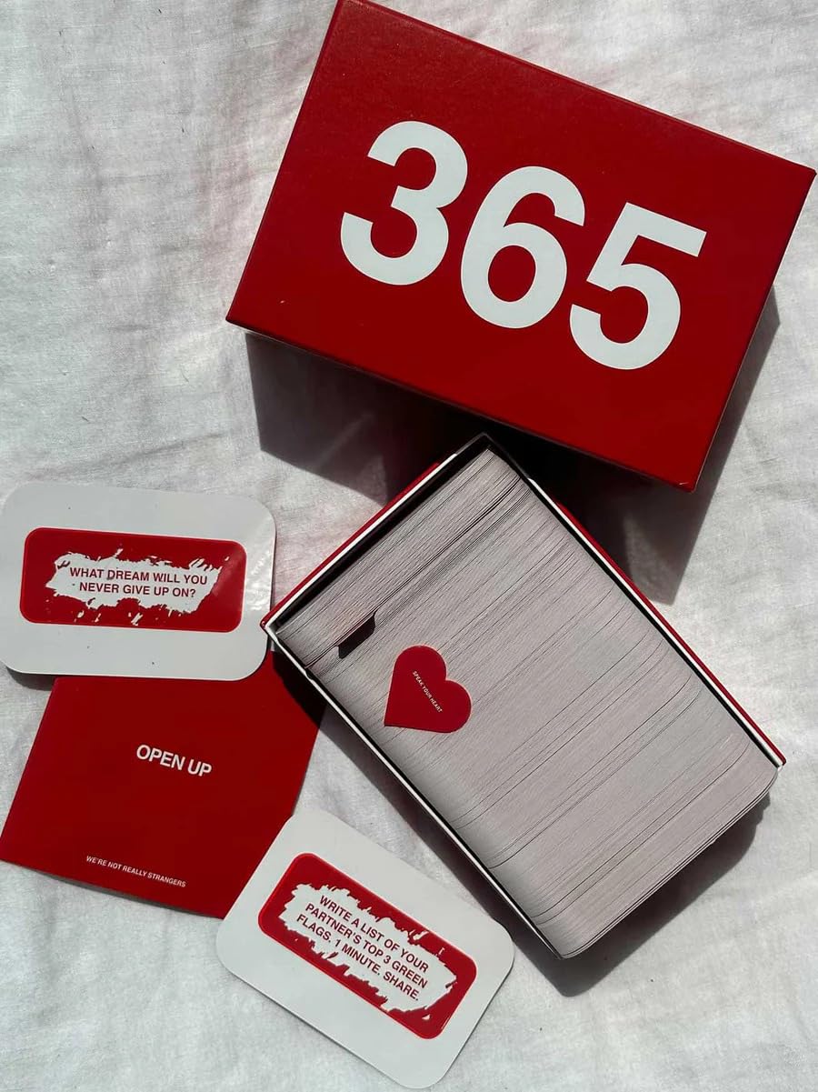 WE'RE NOT REALLY STRANGERS 365 Card Game for Couples — Daily Scratch-Off Prompts (Ages 18+, 2 Players)