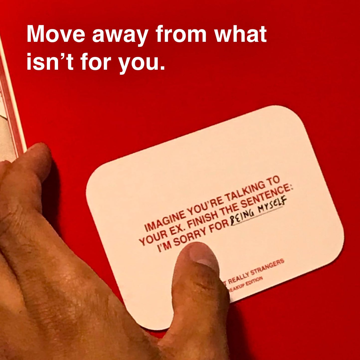 WE'RE NOT REALLY STRANGERS Breakup Kit – 51 Cards & Journal for Healing & Moving On | 18+ | 1–2 Players