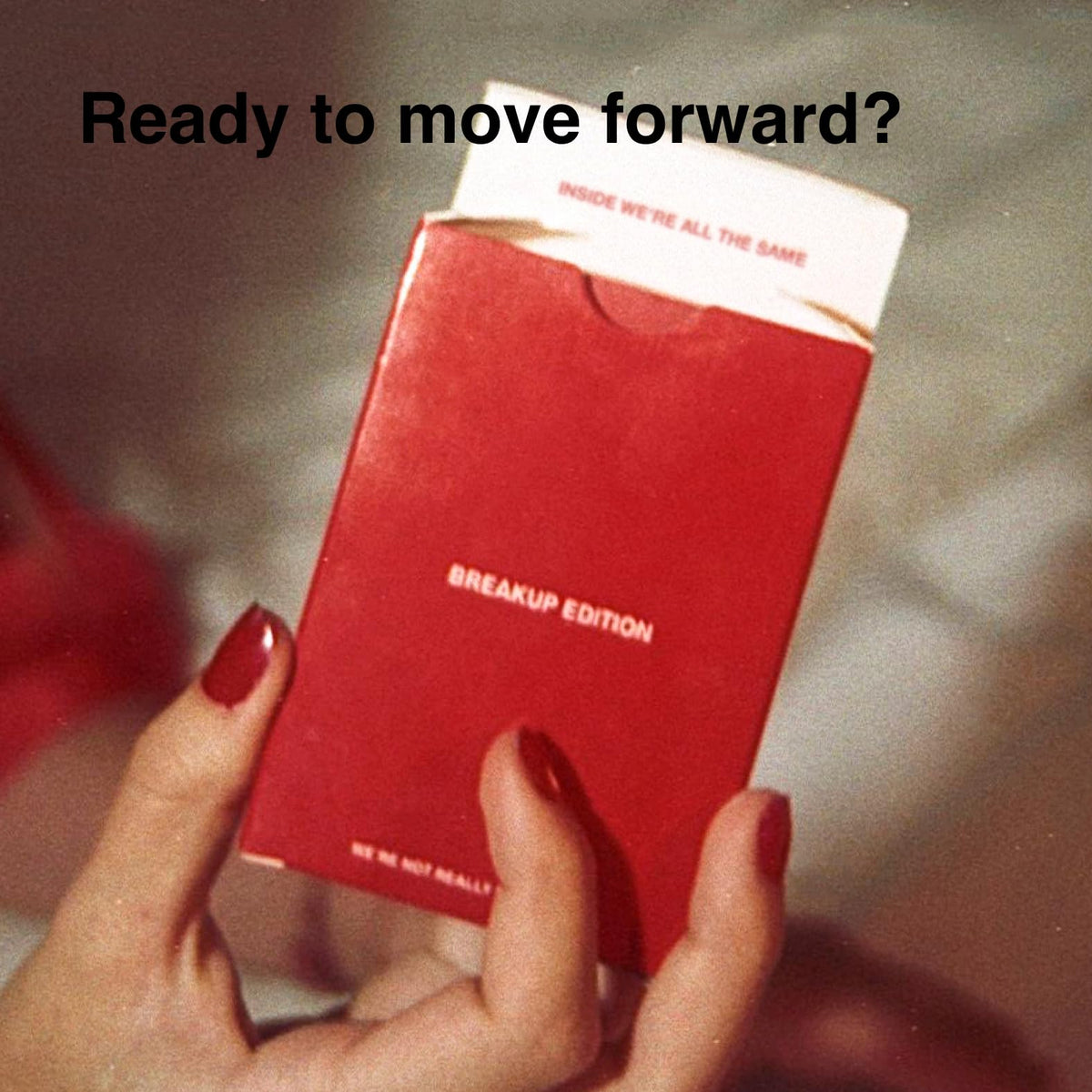 WE'RE NOT REALLY STRANGERS Breakup Expansion – 51 Introspective Cards for Self-Reflection, 1-2 Players, Ages 18+