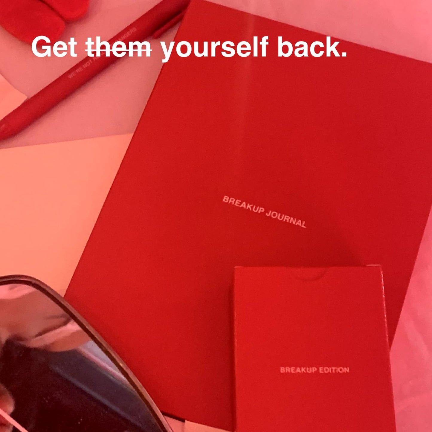 WE'RE NOT REALLY STRANGERS Breakup Kit – 51 Cards & Journal for Healing & Moving On | 18+ | 1–2 Players