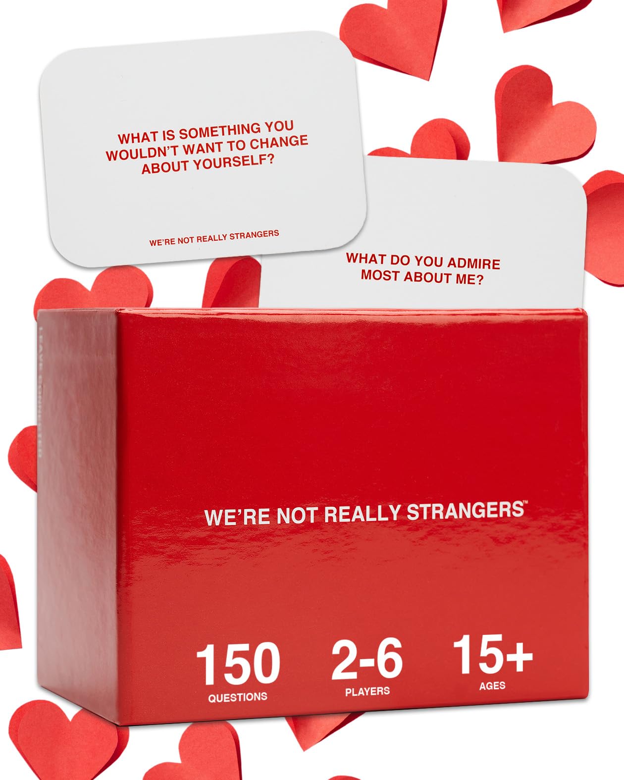 WE'RE NOT REALLY STRANGERS Card Game – 150 Conversation Cards for Adults, Teens & Couples | Icebreaker Questions for Game Night