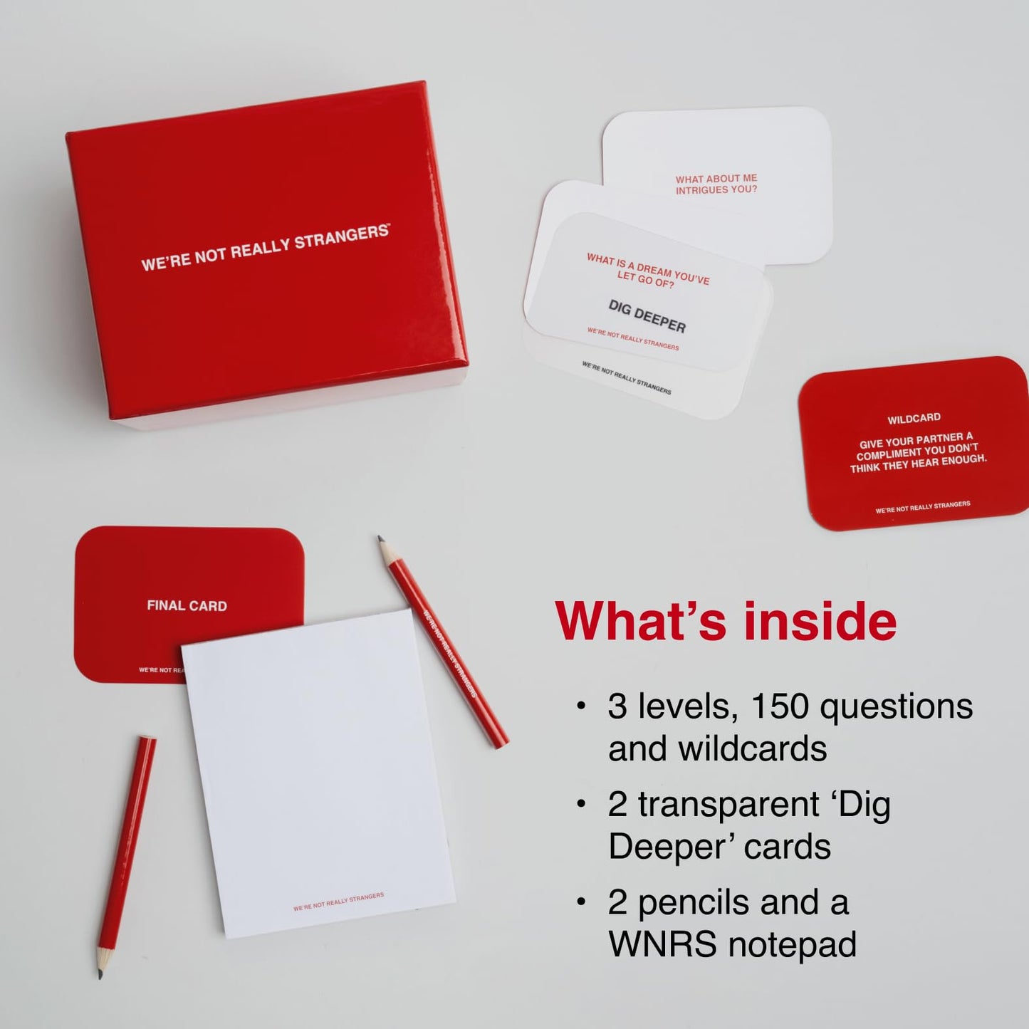 WE'RE NOT REALLY STRANGERS Card Game – 150 Conversation Cards for Adults, Teens & Couples | Icebreaker Questions for Game Night
