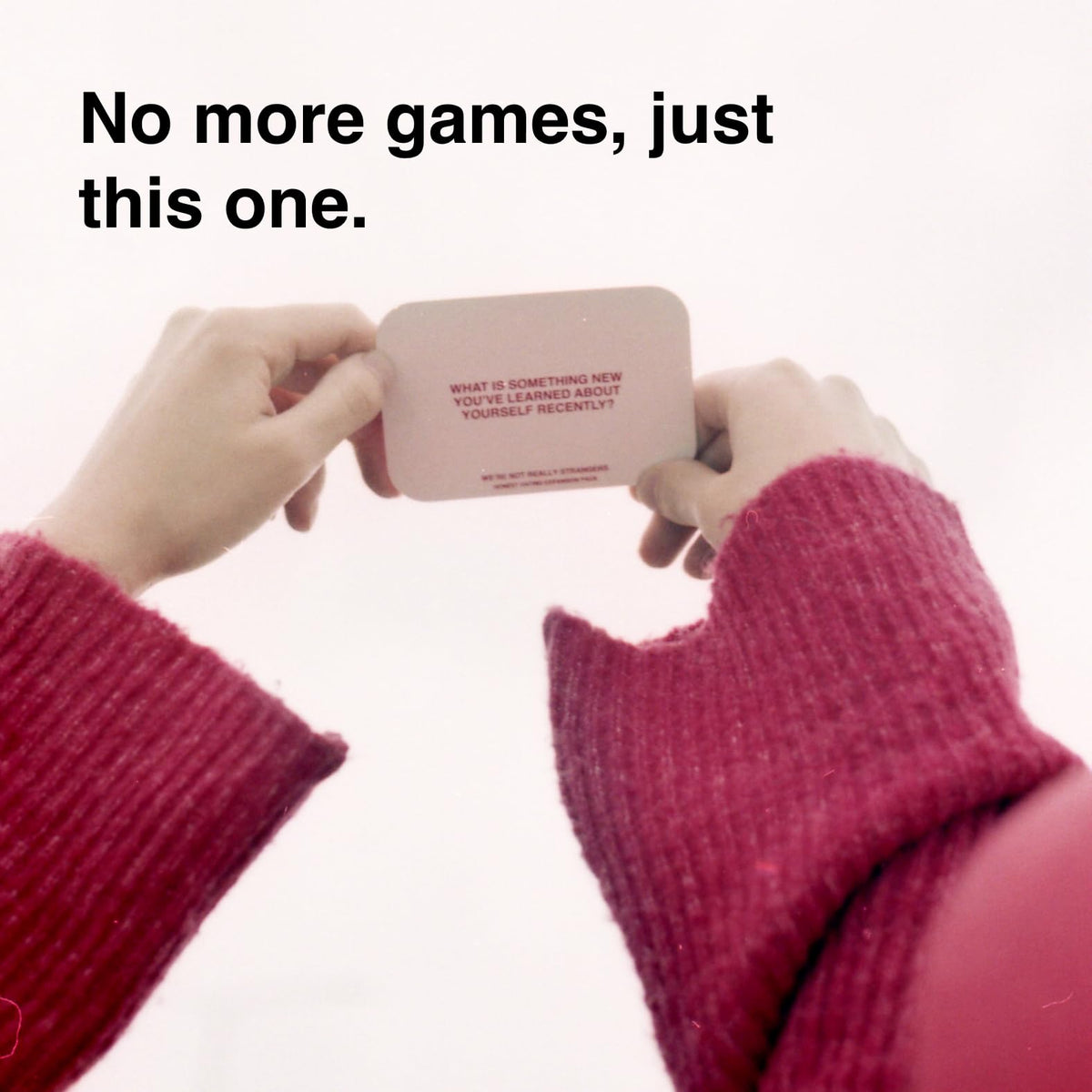 WE'RE NOT REALLY STRANGERS Honest Dating Expansion Pack – 50 Cards & Wild Cards for Couples (Ages 18+, 2 Players)