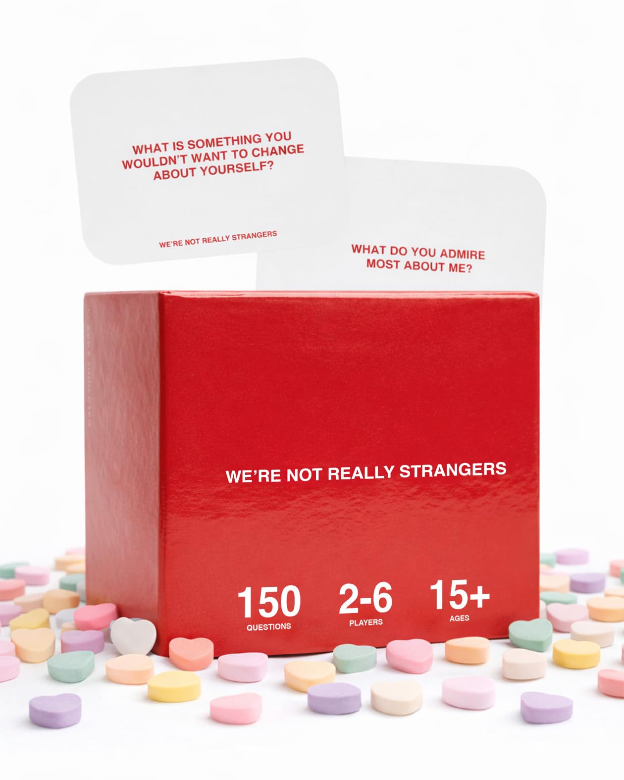 WE'RE NOT REALLY STRANGERS Card Game – 150 Conversation Cards for Adults, Teens & Couples | Icebreaker Questions for Game Night