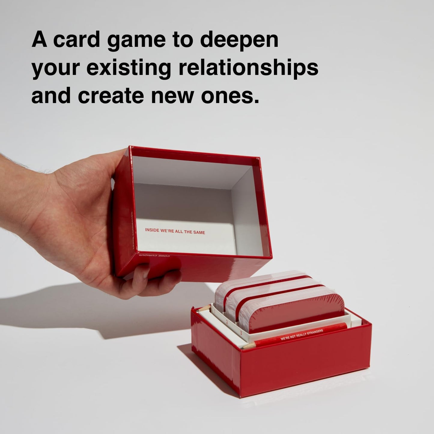 WE'RE NOT REALLY STRANGERS Card Game – 150 Conversation Cards for Adults, Teens & Couples | Icebreaker Questions for Game Night