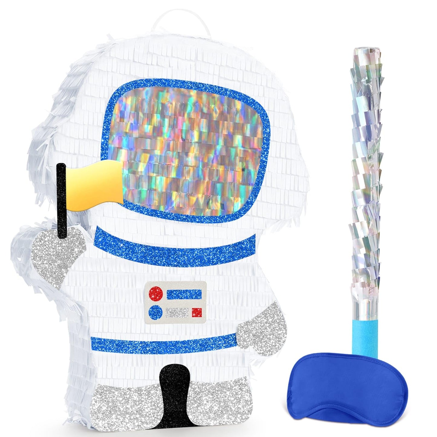 WERNNSAI Astronaut Pinata - Space Party Decor with Blindfold & Bat