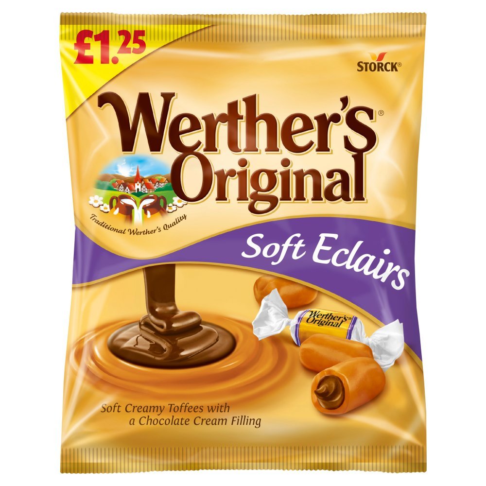 Werther's Original SOFT Eclairs 100g (Box of 12)