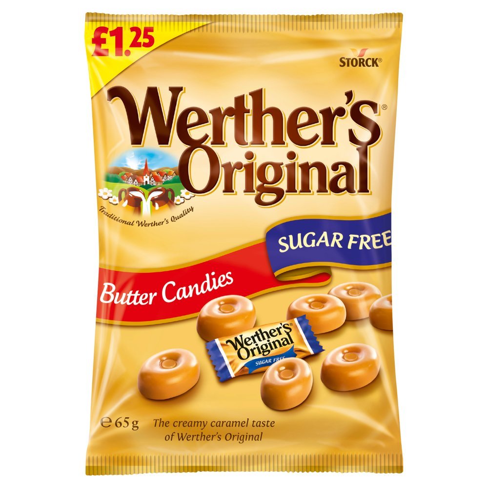 Werther's Original Sugar Free Butter Candies PMP 65g (Box of 12)