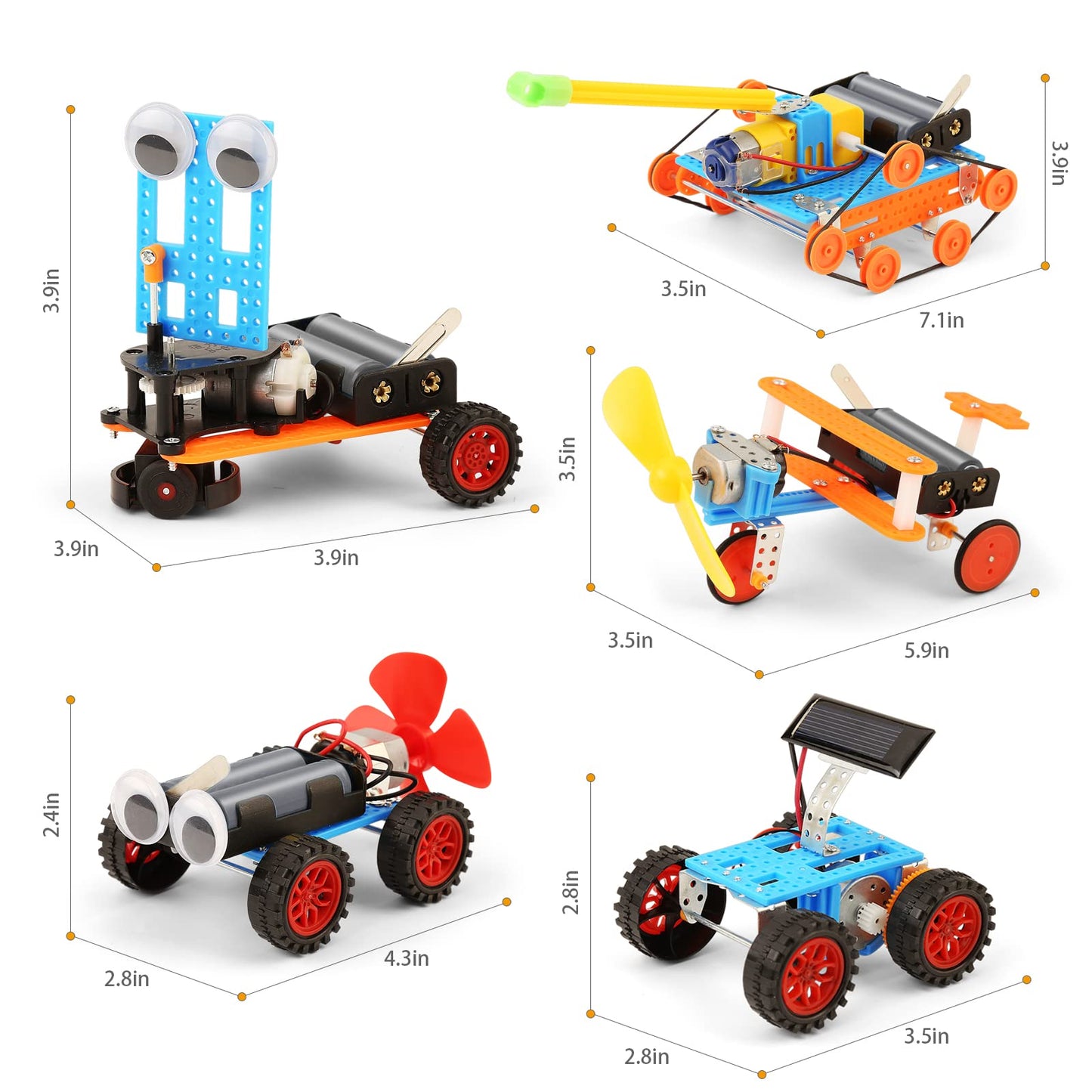 WESAYEE STEM Robotics Kit for Kids 8-12 — Build 5 Robots & More
