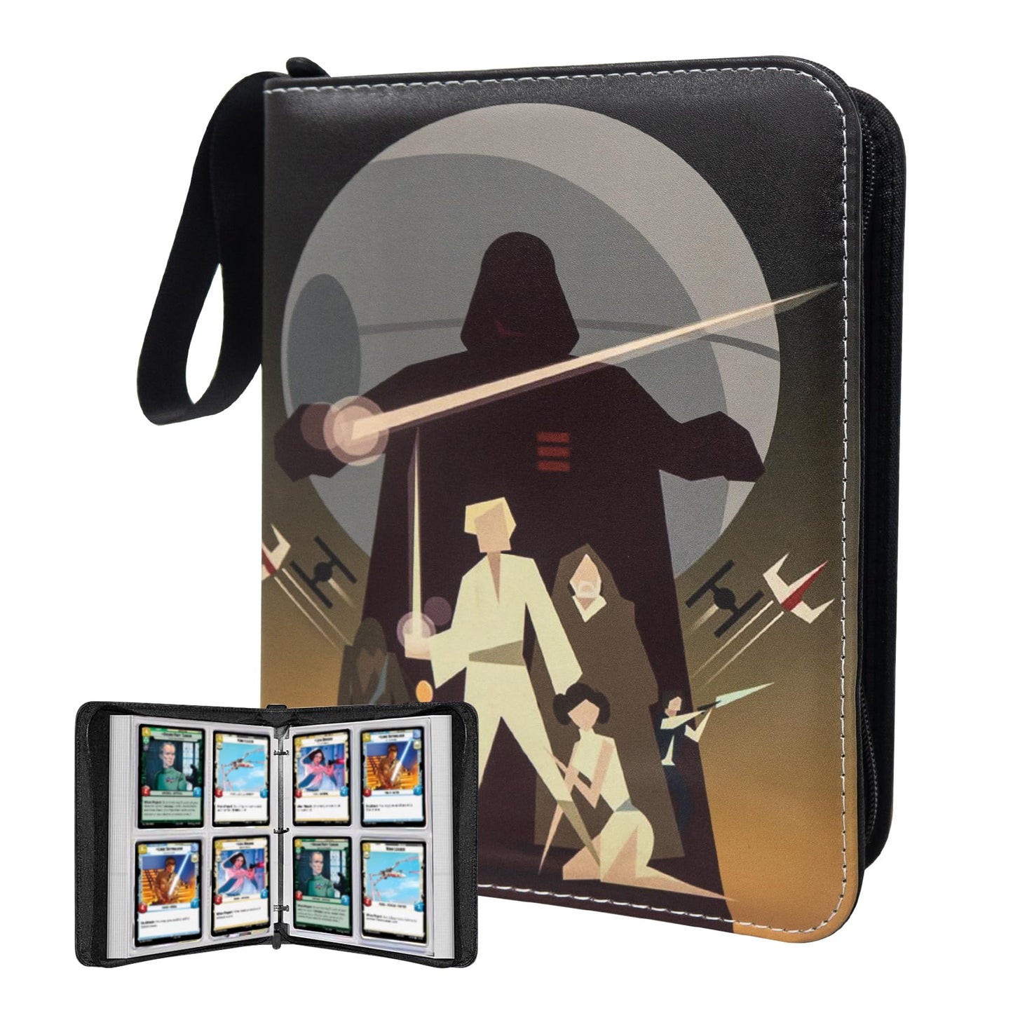 WEST TUNE Card Binder 4-Pocket with 60 Removable Sheets – Waterproof Trading Card Organizer (Up to 480 Cards)
