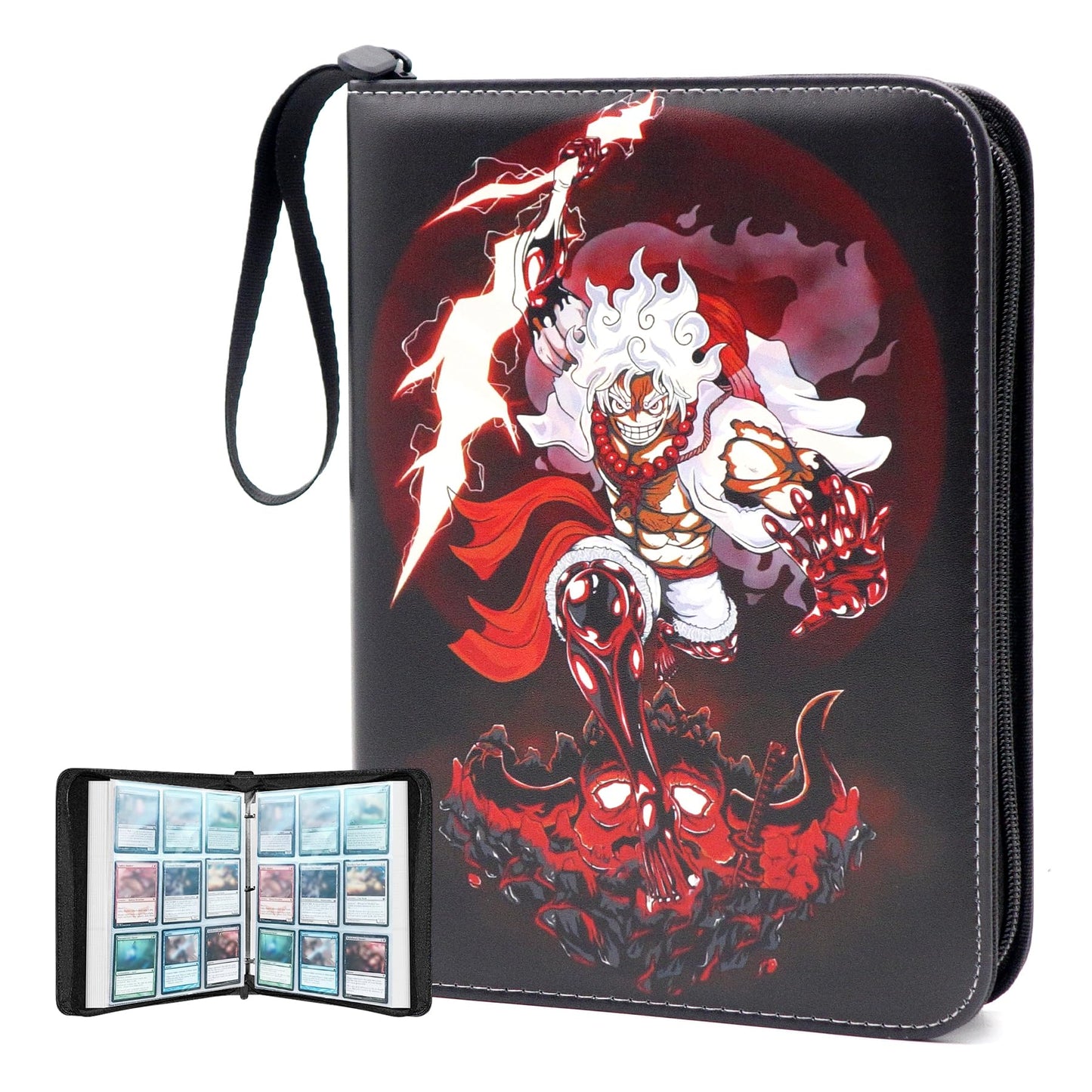 WEST TUNE Trading Card Binder for One Piece Card Game | 900 Cards, 9-Pocket, Waterproof PU Cover