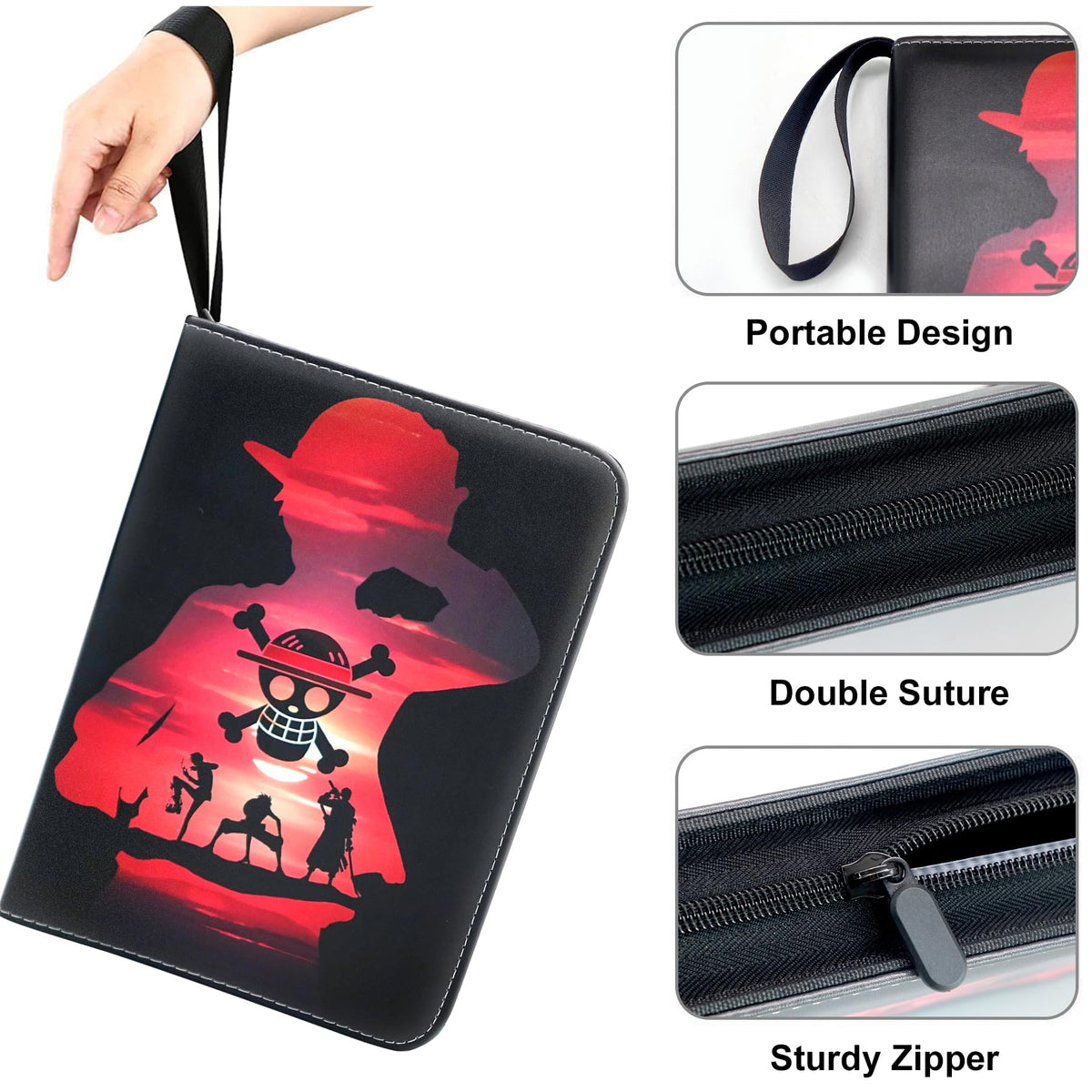 West Tune 400-Pockets Trading Card Binder for One Piece Cards — Waterproof, Portable Storage