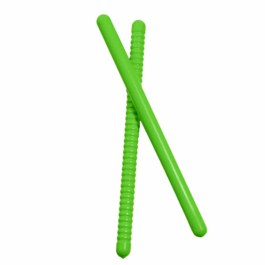 Westco Rhythm Sticks 10in – Green (Ribbed/Smooth) – Sanitizable, 3+ | CPSI & ASTM Certified