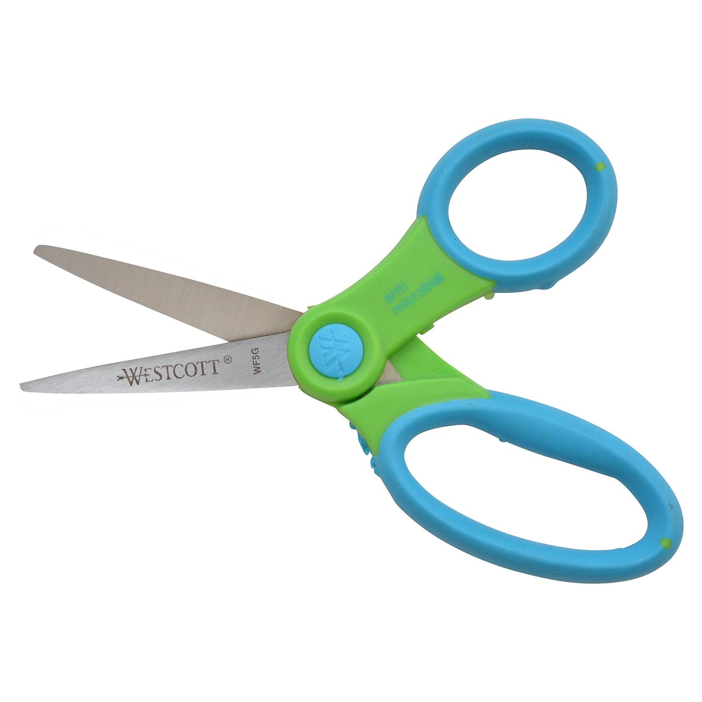 Westcott 14597 Right- and Left-Handed Kids Scissors, Soft Handle, 5-Inch Pointed Tip – Ages 4-8