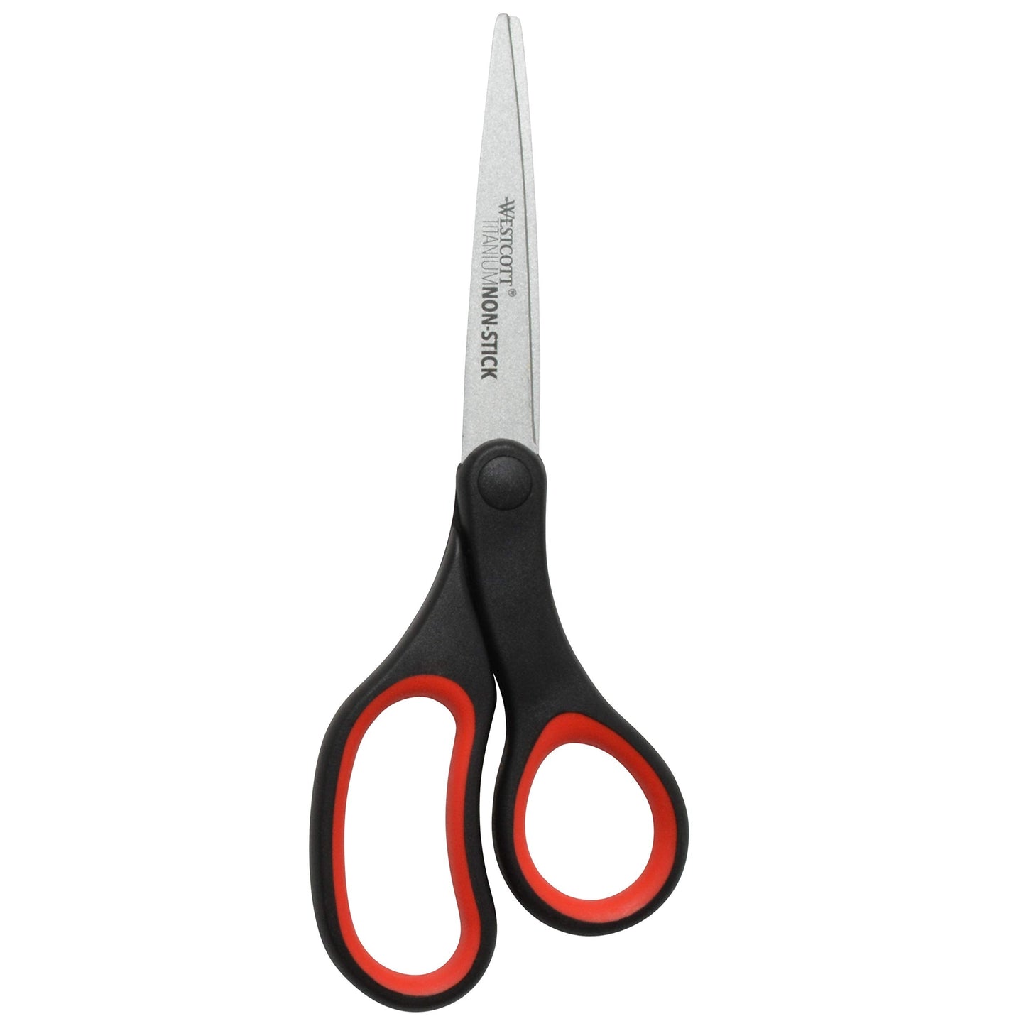 Westcott 8-Inch Titanium-Bonded Non-Stick Scissors, 2-Pack - Black and Red